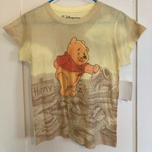 Yellow short sleeve Winnie the Pooh bear t shirt
